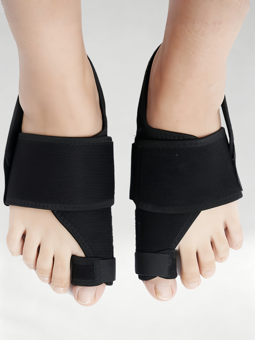 Flexvibe Adjustable Bunion Corrector Toe Separator, Day & Night Big Toe Fixing Strap for Hallux Valgus