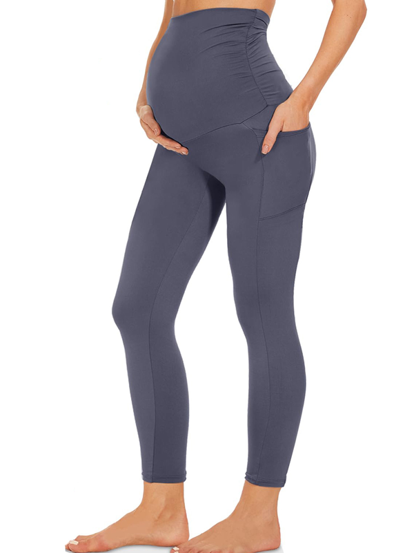 Flexvibe Lightweight Maternity Yoga Leggings - High-Elastic Tummy Support Breathable Wear