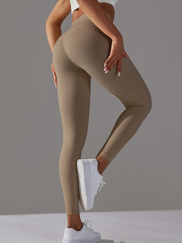 Flexvibe High Waisted Barely There Yoga Capris - Double-Sided Brushed Tummy Control Breathable