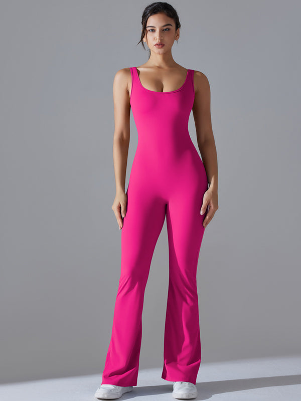 Flexvibe Women’s Yoga Fitness Bodysuit - Barely-There Camisole Slim-Fit Moisture-Wicking