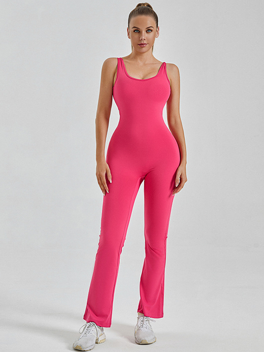 Flexvibe Smooth-Fit Open-Back Bodysuit - Stretchy Breathable Moisture-Wicking