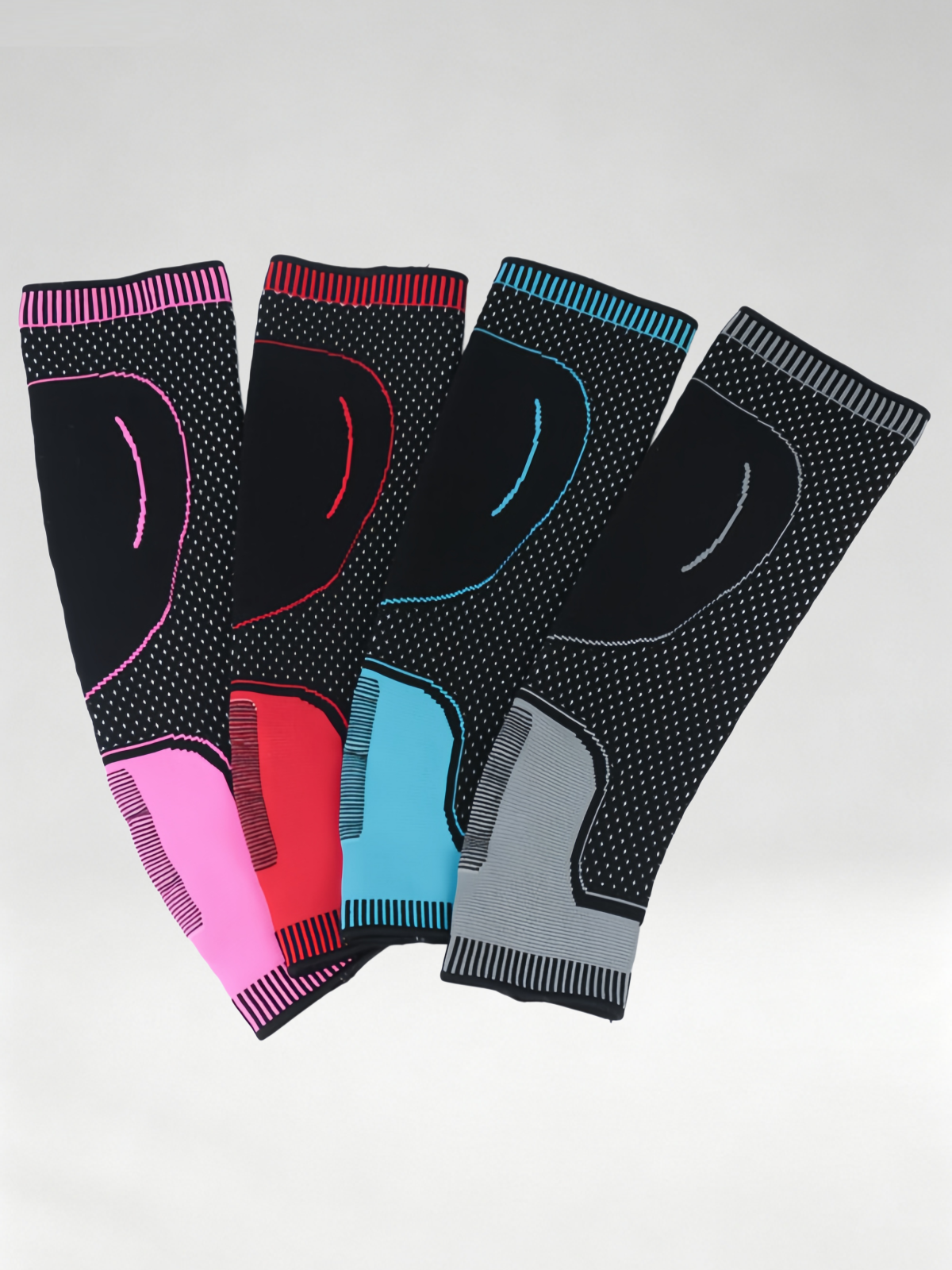Flexvibe Knitted Calf Compression Sleeves, Anti‑Slip Silicone Sports Supports for Basketball Hiking Soccer