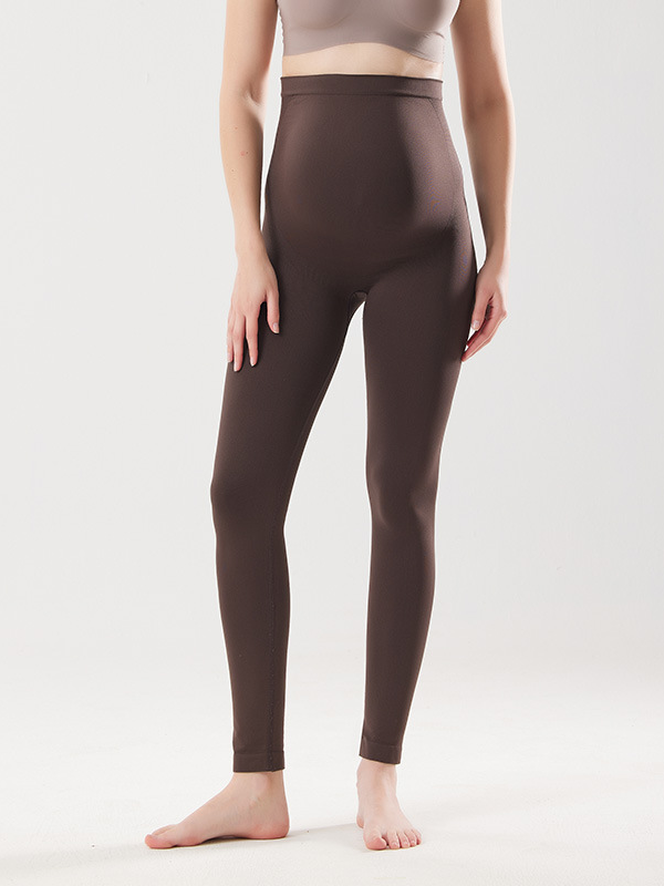 Flexvibe High-Waisted Maternity Yoga Pants - Belly Support High-Elastic Seamless Wear