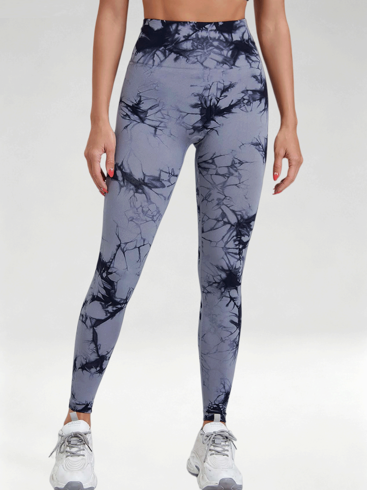 Flexvibe Tie Dye High Waist Leggings, Butt Lifting Quick Dry 9/8 Workout Pants for Women