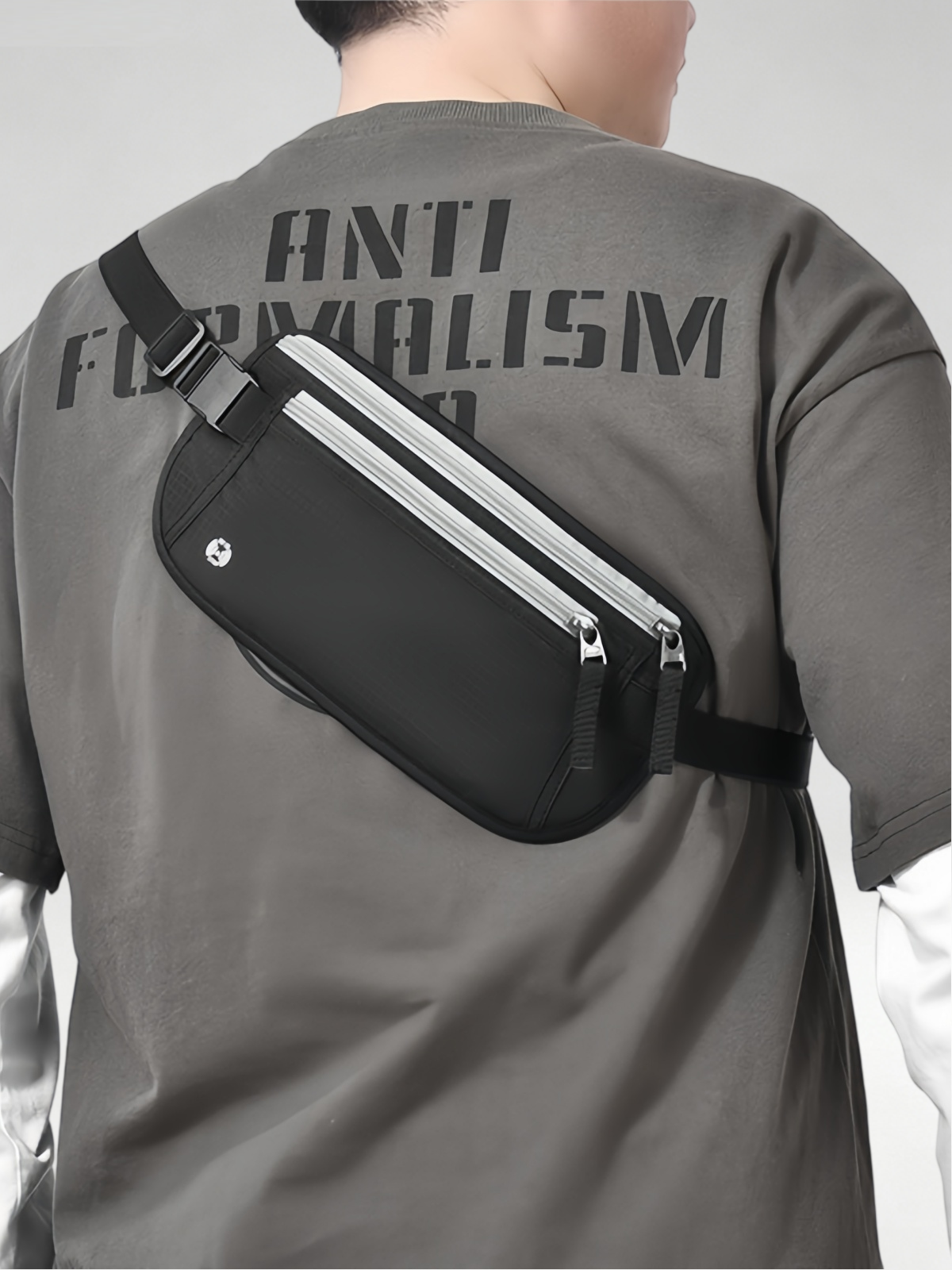 Flexvibe Anti-Scan Travel Passport Pouch, Hidden Waterproof Waist Bag for Phone & Documents