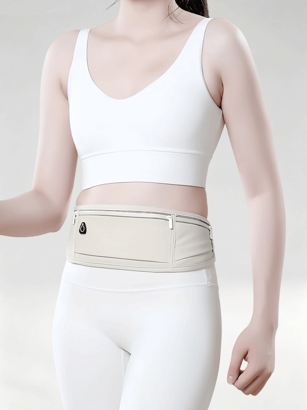 Flexvibe Running Phone Waist Bag, Waterproof Slim Invisible Belt Pouch for Men Women Marathon Outdoor Sports