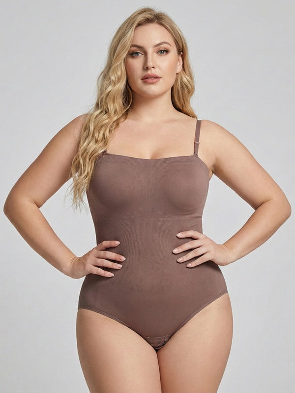 Flexvibe Seamless Hook and Eye Shapewear S-3XL - Bodysuit Tummy Control Confident Fit