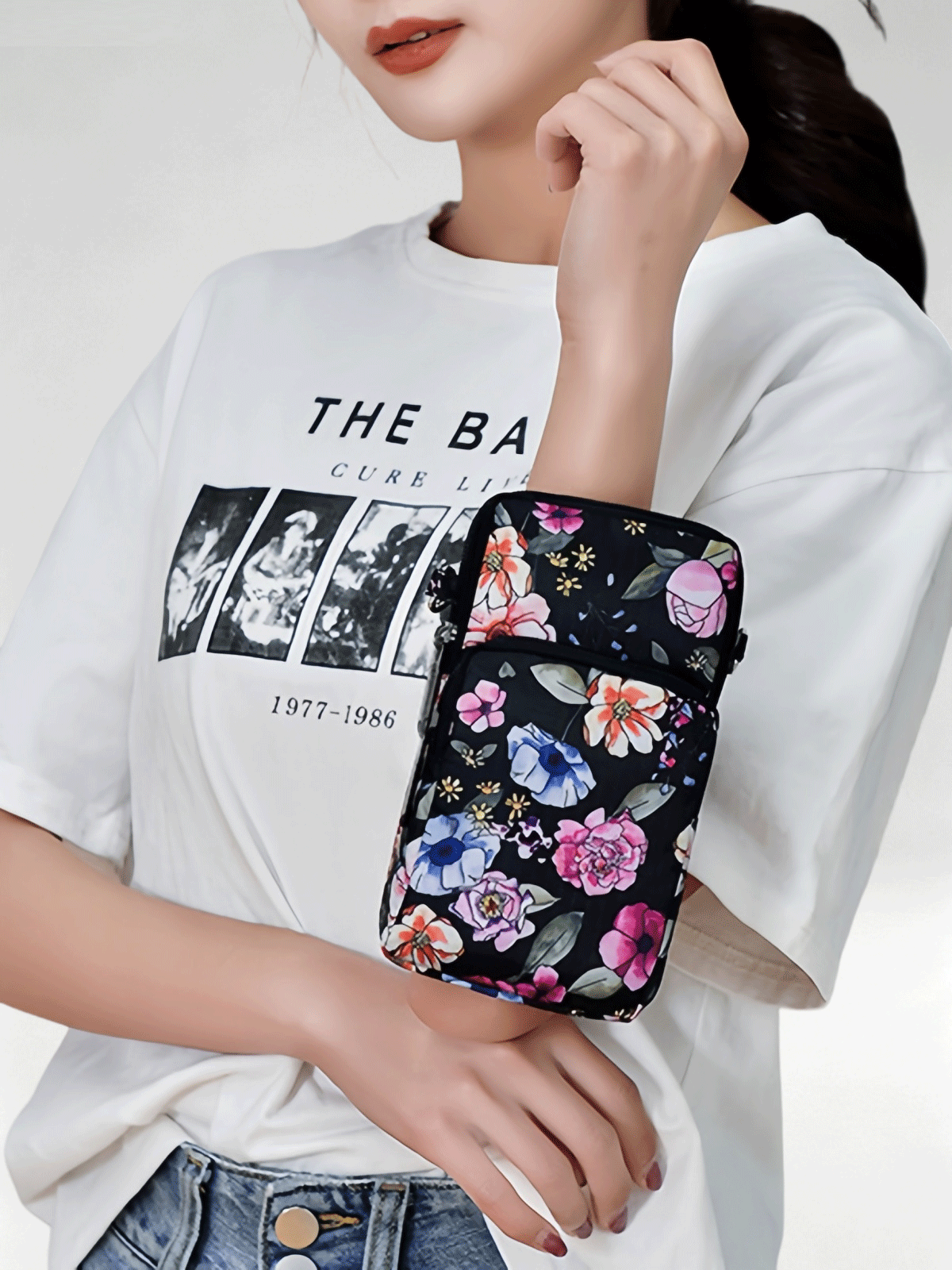 Flexvibe Mini Crossbody Phone Bag for Women, Cute Wrist Purse, Stylish Casual Coin Pocket
