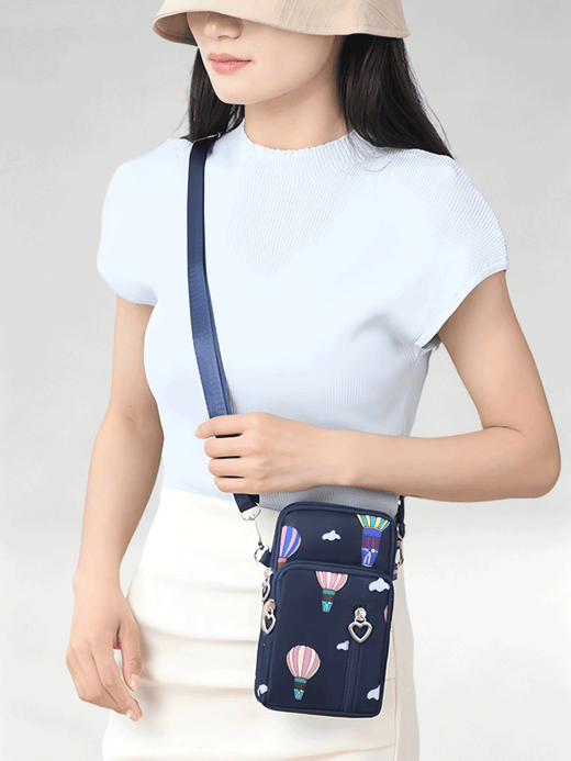 Flexvibe Mini Cell Phone Crossbody Bag for Women, Versatile Vertical Neck Pouch Coin Purse