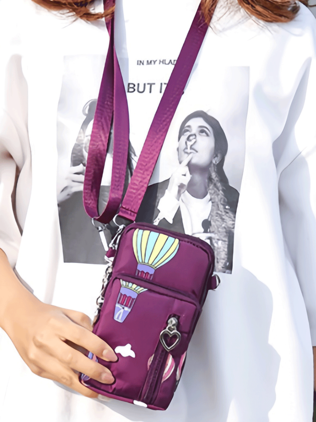 Flexvibe Mini Cell Phone Crossbody Bag for Women, Versatile Vertical Neck Pouch Coin Purse