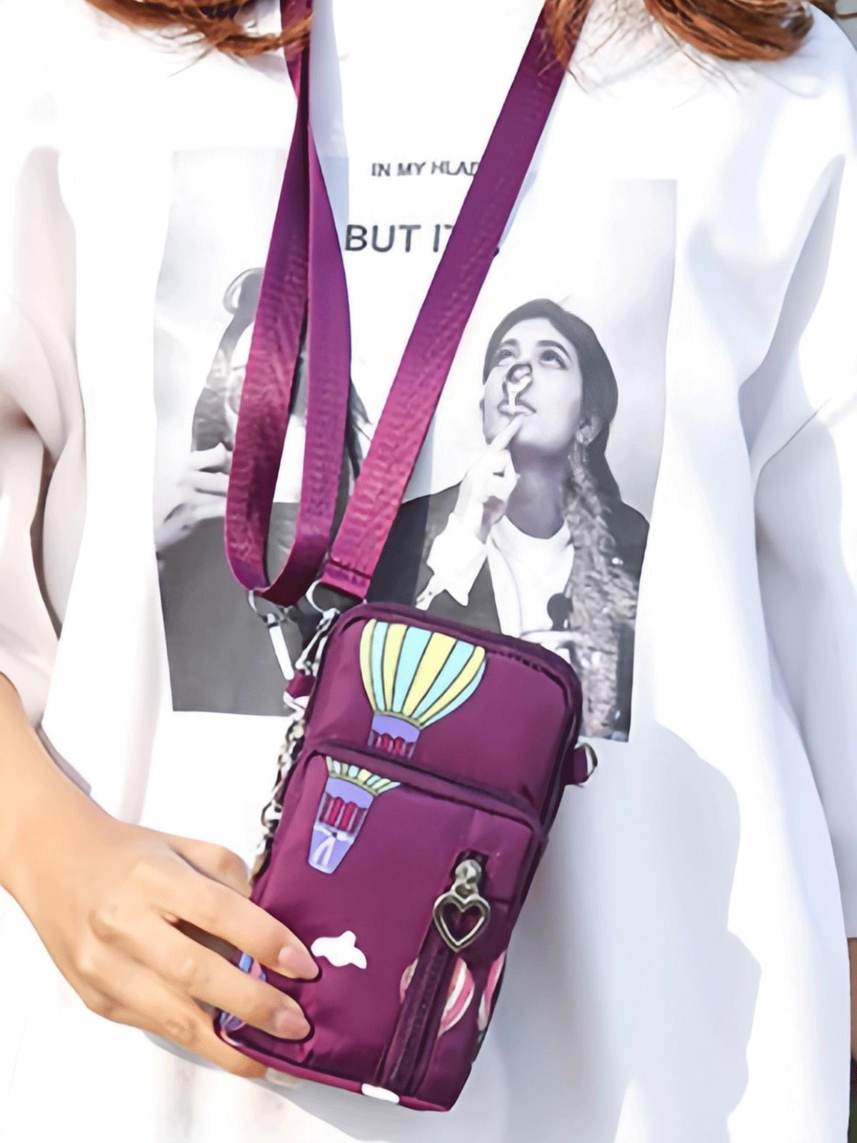 Flexvibe Mini Cell Phone Crossbody Bag for Women, Versatile Vertical Neck Pouch Coin Purse