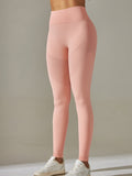 Flexvibe High Waisted Seamless Yoga Leggings - Jacquard Slim Fit Tummy Control Partial Mesh