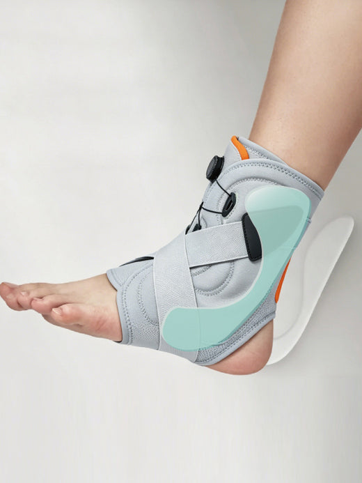 Flexvibe Adjustable Ankle Support Brace | BOA Dial, Dual X-Strap, Resin Splint, One Size