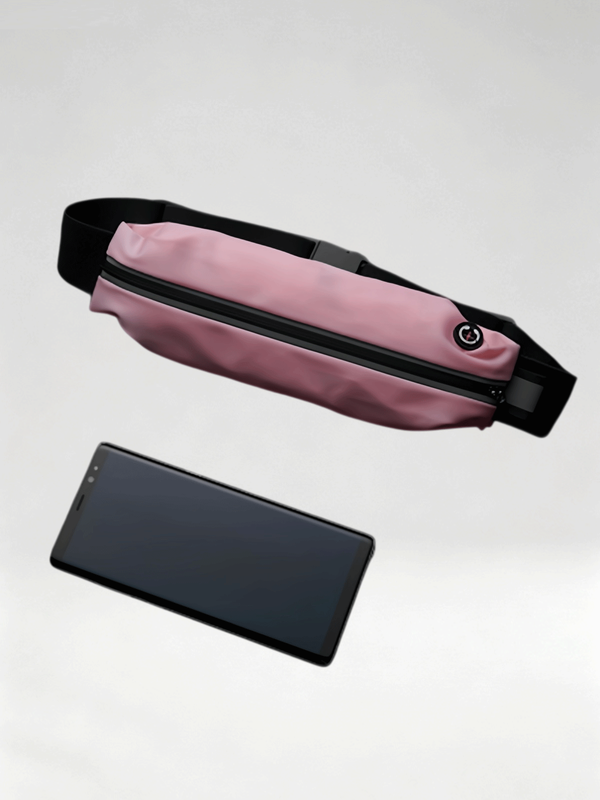 Flexvibe Slim Waterproof Running Fanny Pack, Invisible Waist Belt, 6.5 Inch Sports Phone Pouch