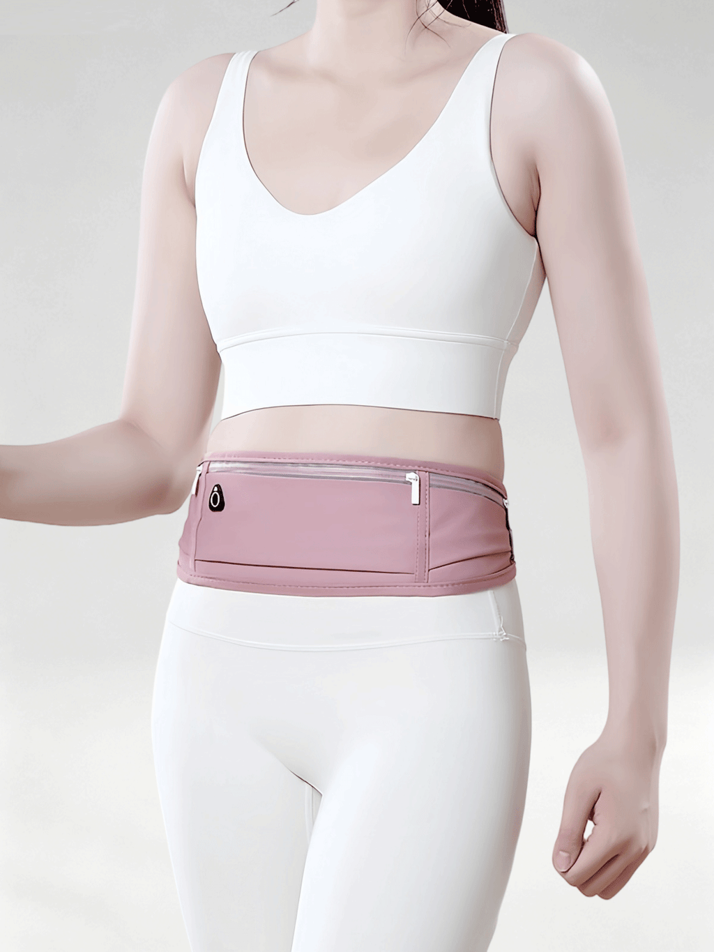 Flexvibe Running Phone Waist Bag, Waterproof Slim Invisible Belt Pouch for Men Women Marathon Outdoor Sports
