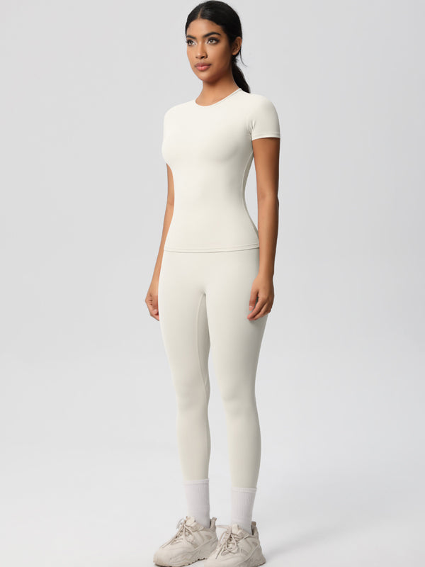 Flexvibe High-Waisted Stretchy Yoga Set - Double-Sided Brushed Versatile Athletic Wear