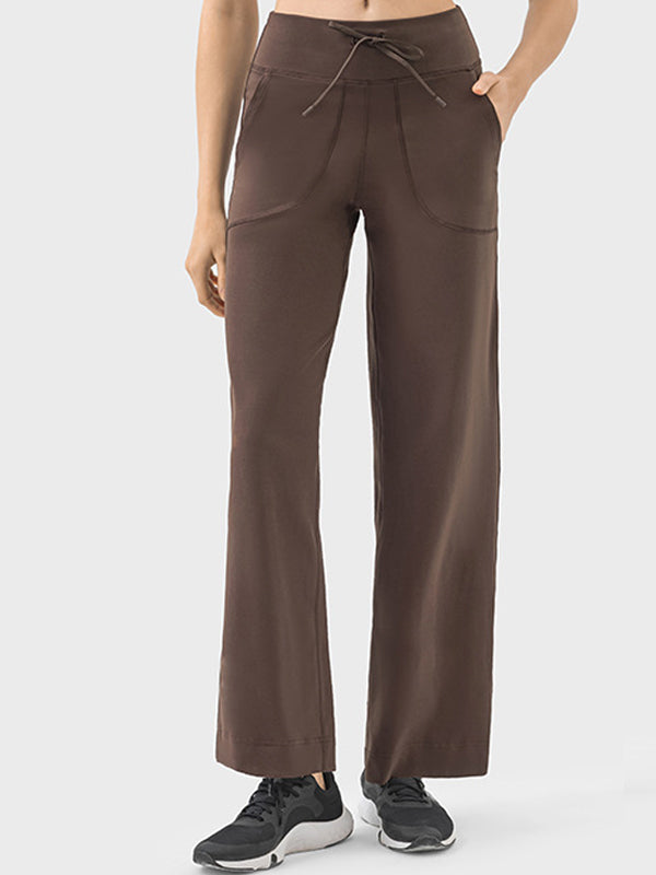 Flexvibe Non-Slip High-Waisted Yoga Pants - Straight-Leg Soft Breathable Workout & Lounge Pants
