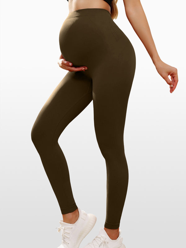 Flexvibe  Maternity High-Waist Yoga Pants - Soft Elastic Breathable Tummy Support Yoga Wear