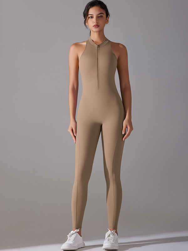 Flexvibe Breathable Stretchy Yoga Bodysuit - Barely-There Backless Versatile Athletic Wear