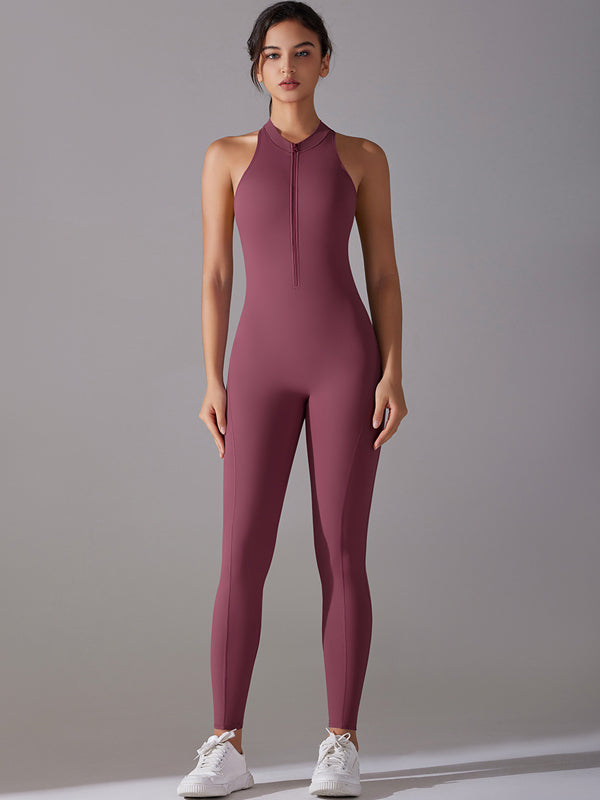 Flexvibe Breathable Stretchy Yoga Bodysuit - Barely-There Backless Versatile Athletic Wear