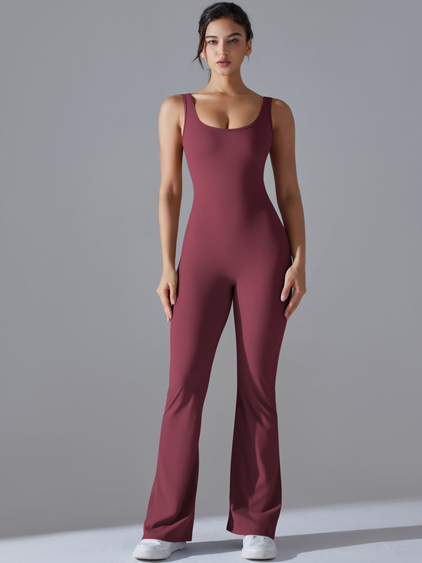 Flexvibe Women’s Yoga Fitness Bodysuit - Barely-There Camisole Slim-Fit Moisture-Wicking