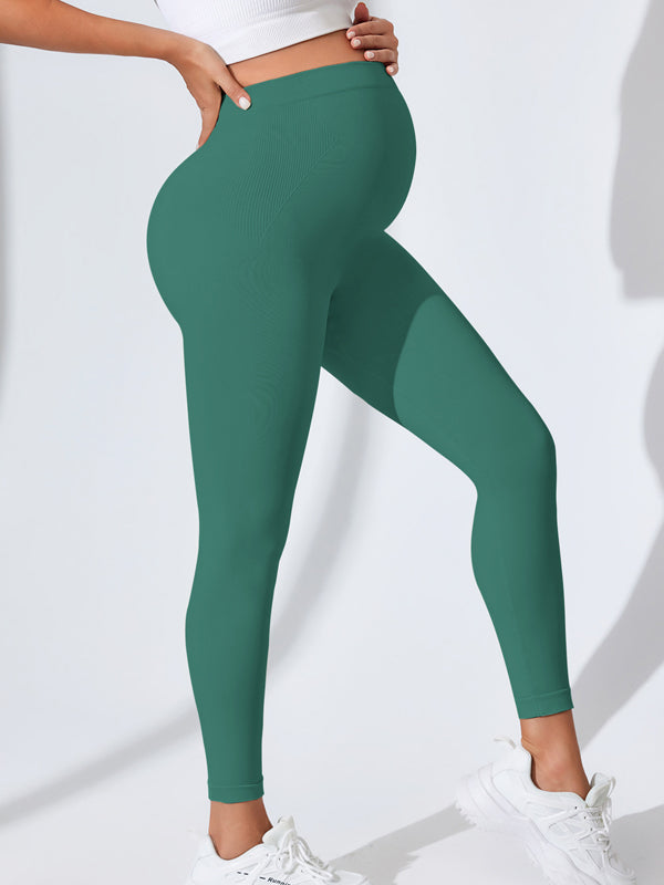 Flexvibe  Maternity High-Waist Yoga Pants - Soft Elastic Breathable Tummy Support Yoga Wear