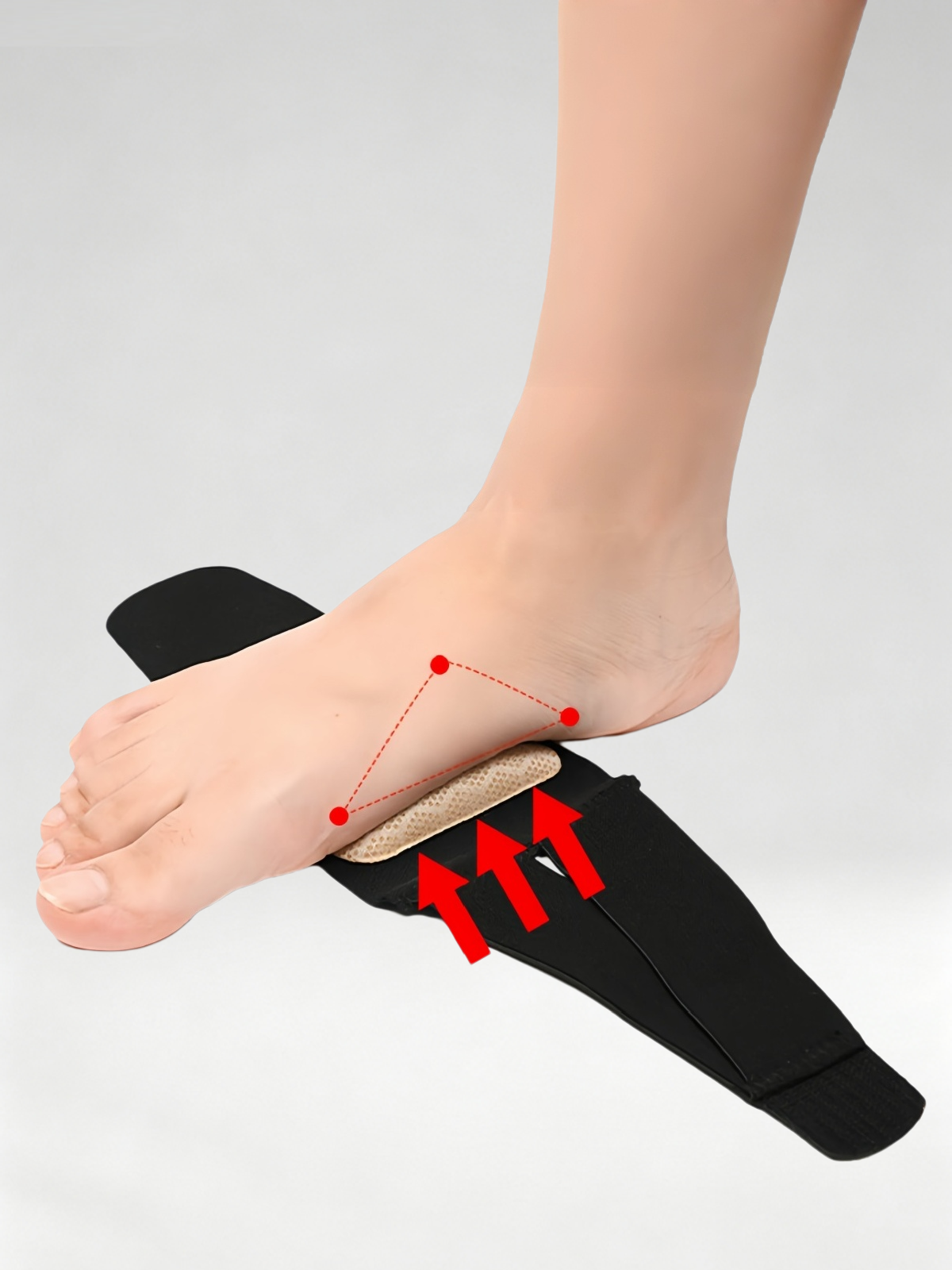 Flexvibe Adjustable Arch Support Insole, Honeycomb Non‑Slip Flat Feet Correction Foot Arch Pad Strap