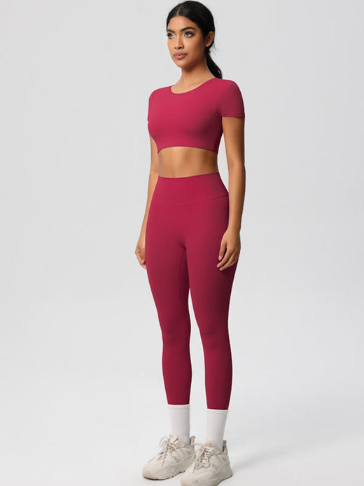 Flexvibe High-Waisted Stretchy Yoga Set | Double-Brushed, Versatile, S–XL, 9 Colors