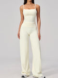 Flexvibe wide leg wide leg yoga pants in Core Color, high waisted main product image