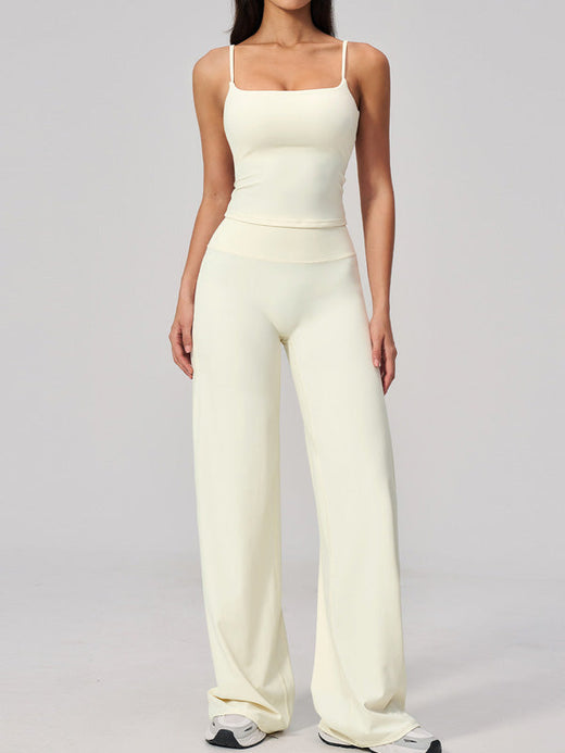 Flexvibe Square Neck Cami & Wide Leg Yoga Set
