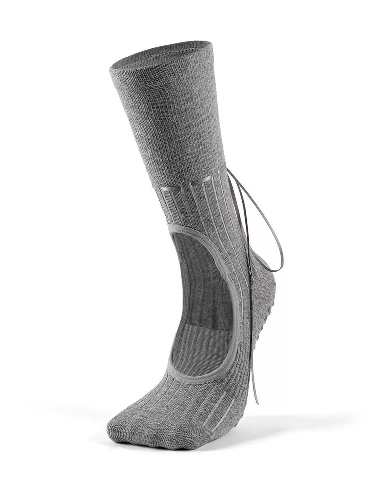 Ballet-Style Mid-Calf Pilates Grip Socks - Flexvibe product image 1