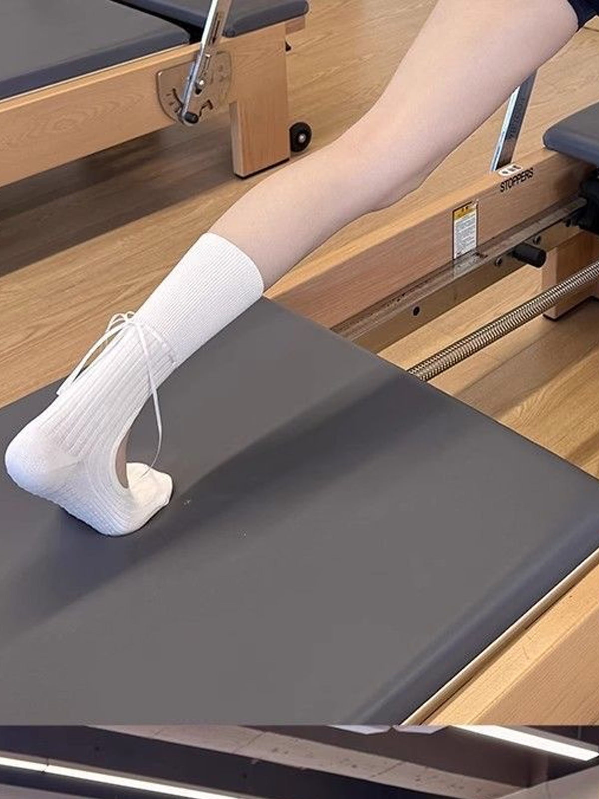 Ballet-Style Mid-Calf Pilates Grip Socks - Flexvibe product image 5