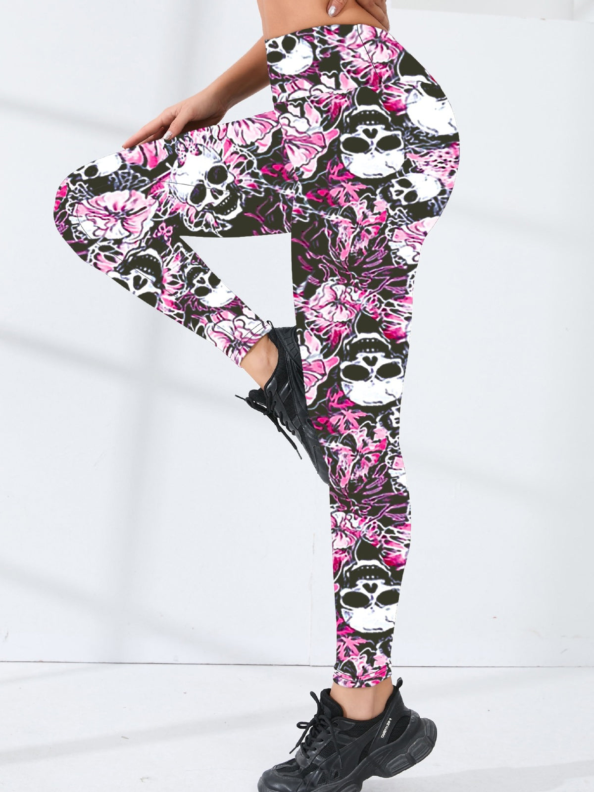 Flexvibe Women Printed Yoga Pants Slim Fit Soft Stretch Active Casual Outdoor Base Layer Leggings
