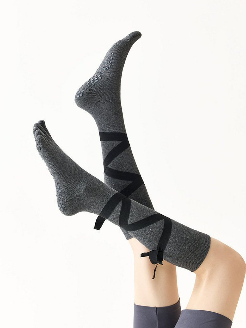 Strappy Tall Five-Toe Yoga Socks for Women - Flexvibe product image 10