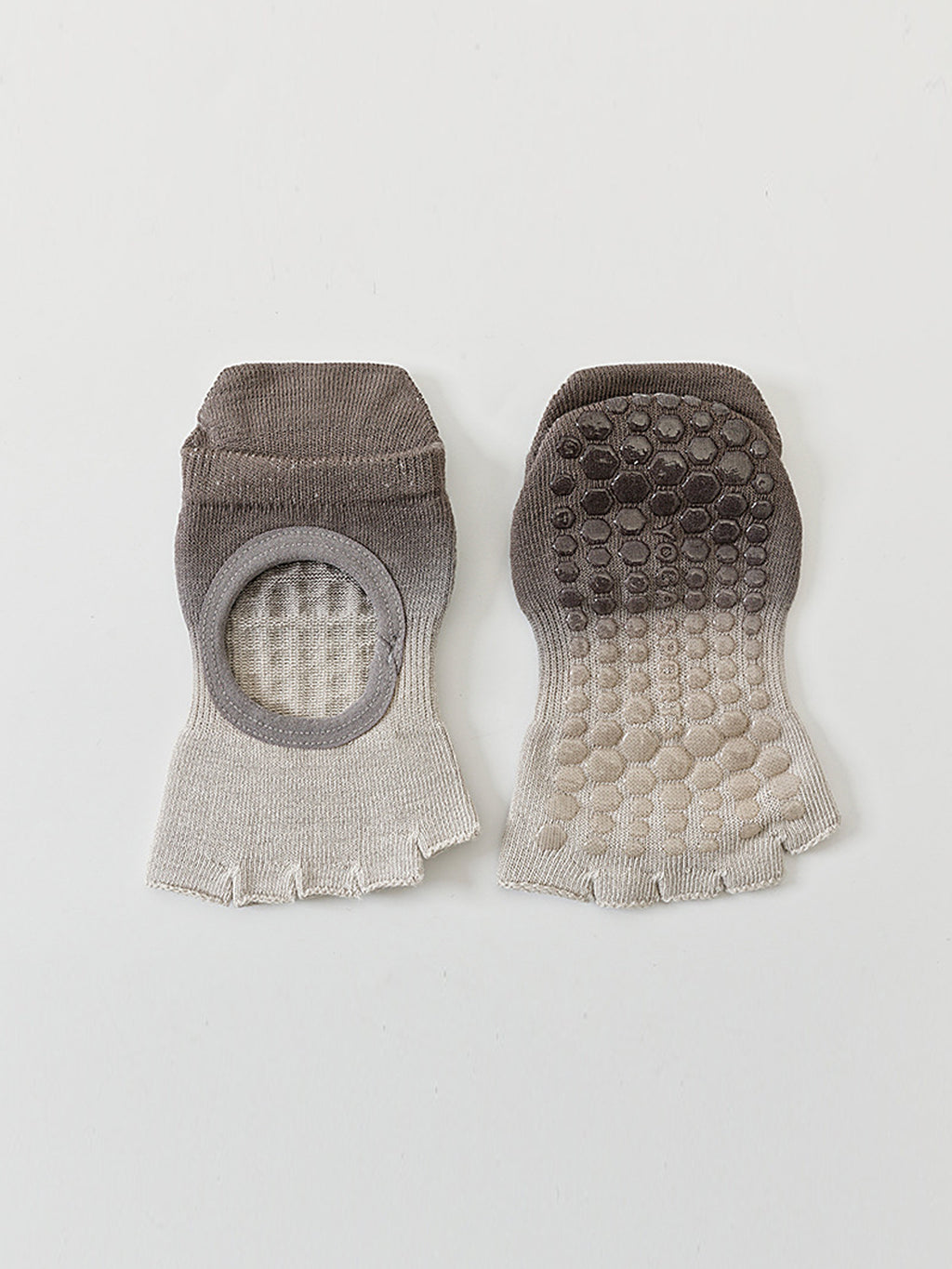 Gradient Open-Instep Five-Toe Yoga Socks - Flexvibe product image 4