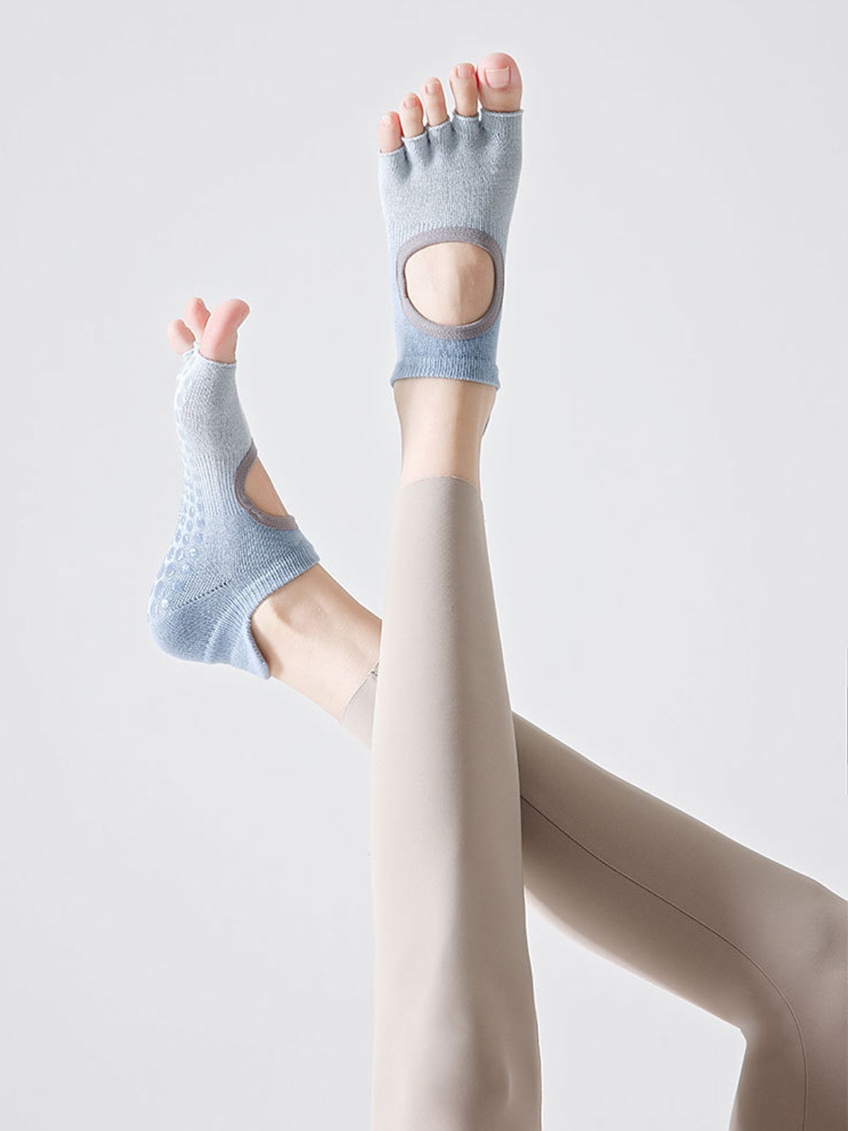Gradient Open-Instep Five-Toe Yoga Socks - Flexvibe product image 5