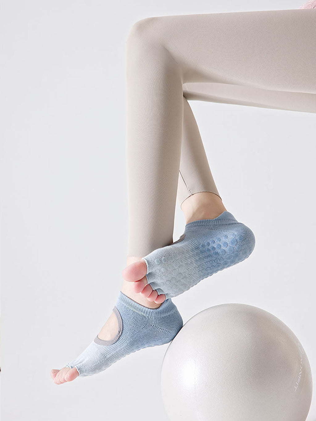 Gradient Open-Instep Five-Toe Yoga Socks - Flexvibe product image 2