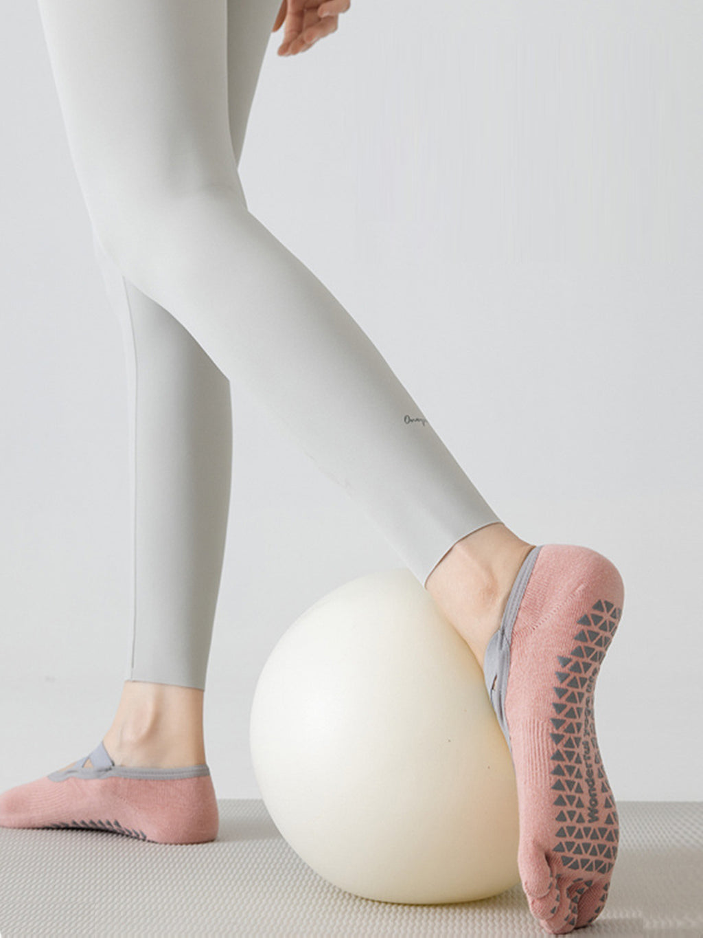 Cross-Strap Five-Toe Pilates Socks for Women - Flexvibe product image 6