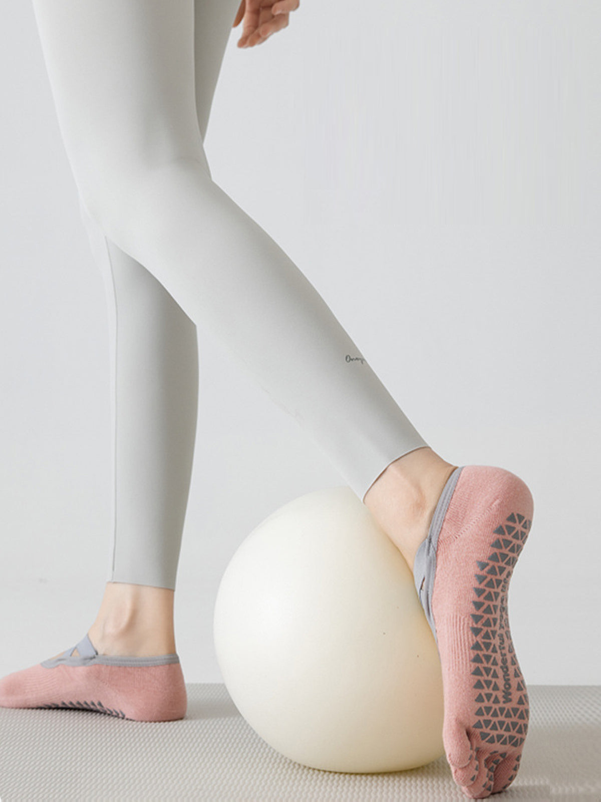 Cross-Strap Five-Toe Pilates Socks for Women - Flexvibe product image 6