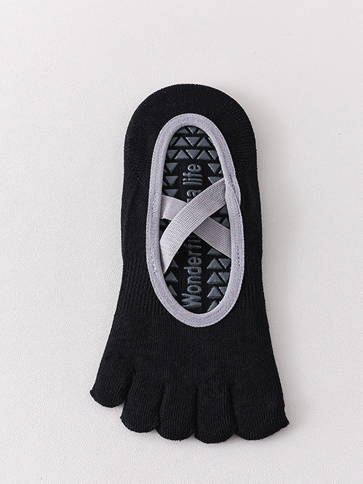 Cross-Strap Five-Toe Pilates Socks for Women - Flexvibe product image 14