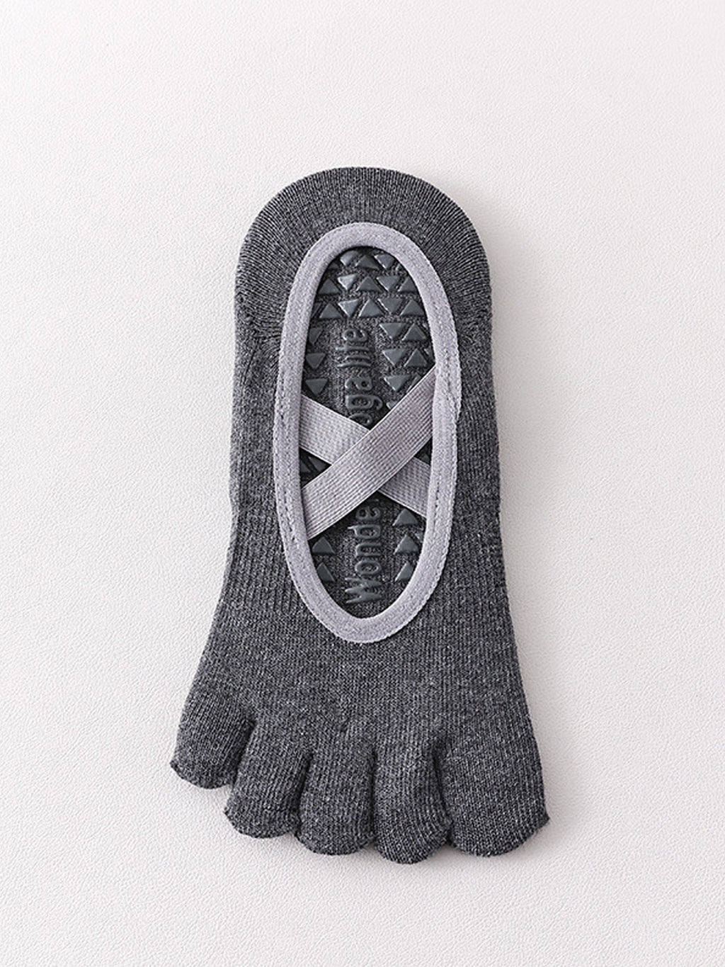 Cross-Strap Five-Toe Pilates Socks for Women - Flexvibe product image 15