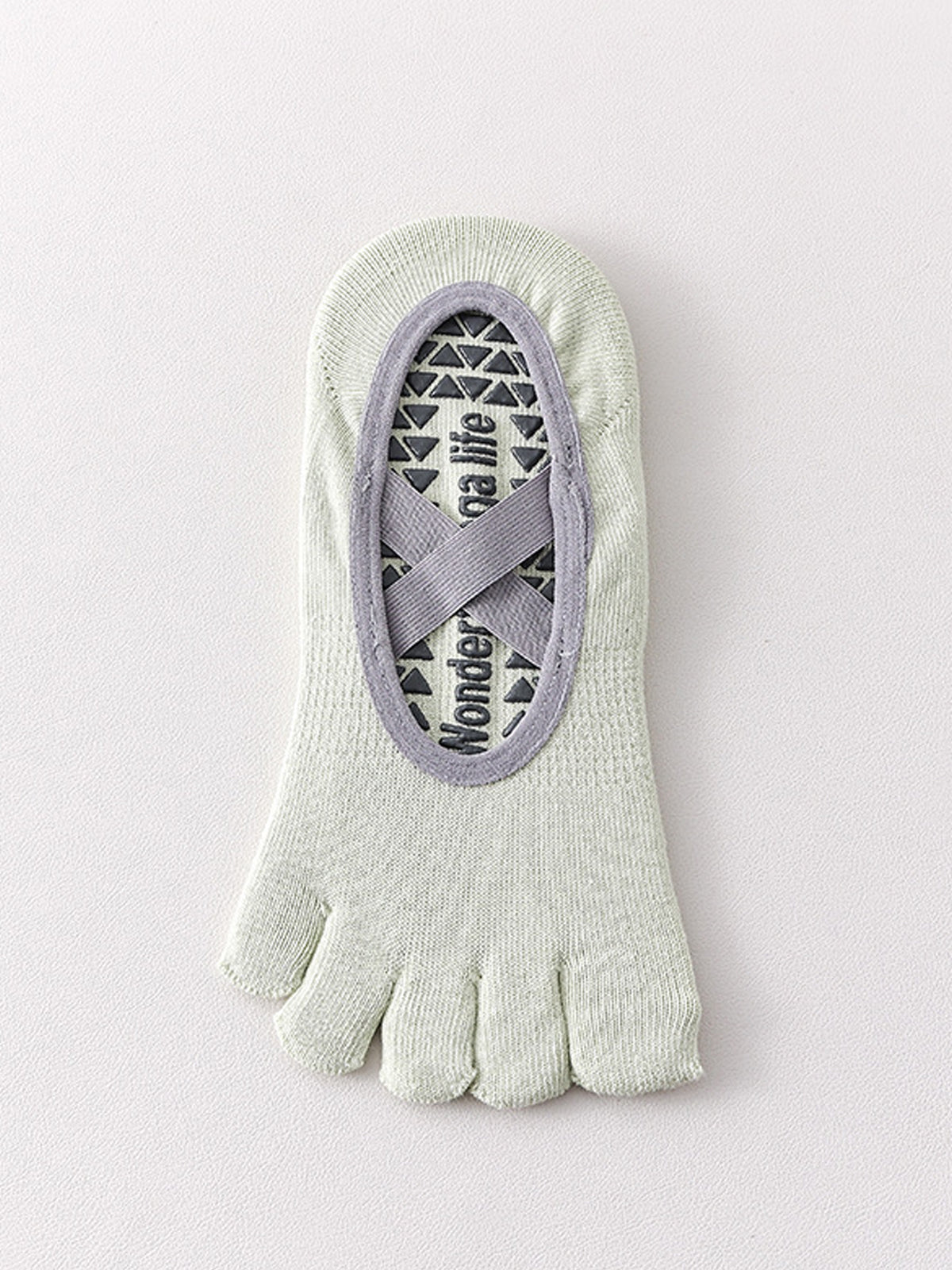 Cross-Strap Five-Toe Pilates Socks for Women - Flexvibe product image 16