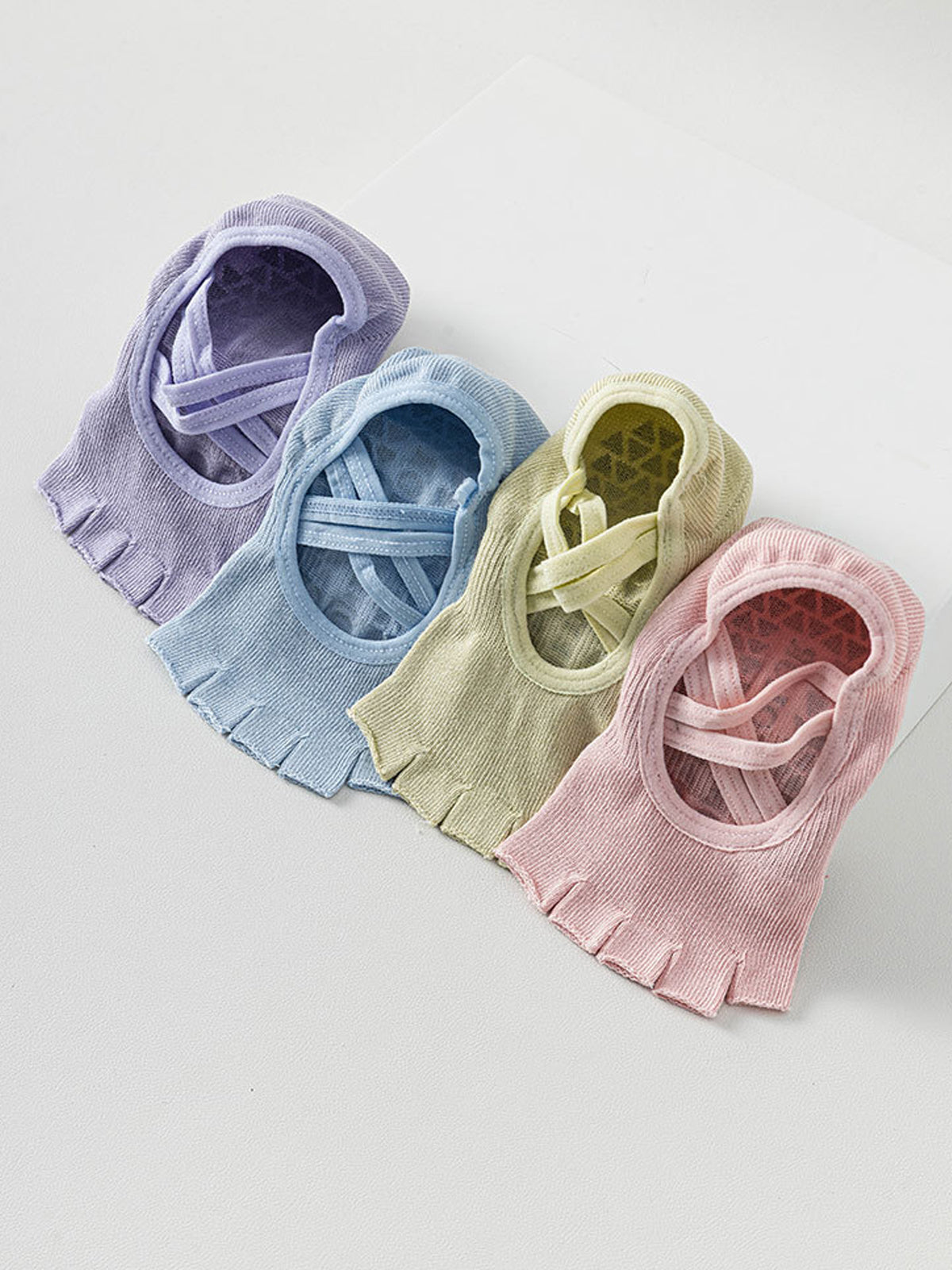 Cross-Strap Five-Toe Yoga Grip Socks - Flexvibe product image 6