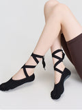 Strappy Five-Toe Pilates Grip Socks for Women - Flexvibe product image 1