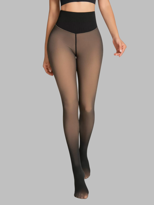 Flexvibe brushed fabric yoga leggings in Core Color, high waisted main product image