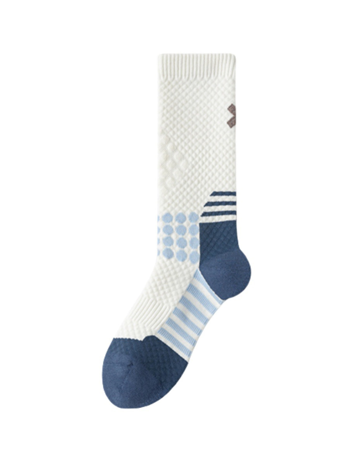 Flexvibe Women Mid-Calf Cycling Socks Terry Cushion Compression Reflective for Outdoor Biking