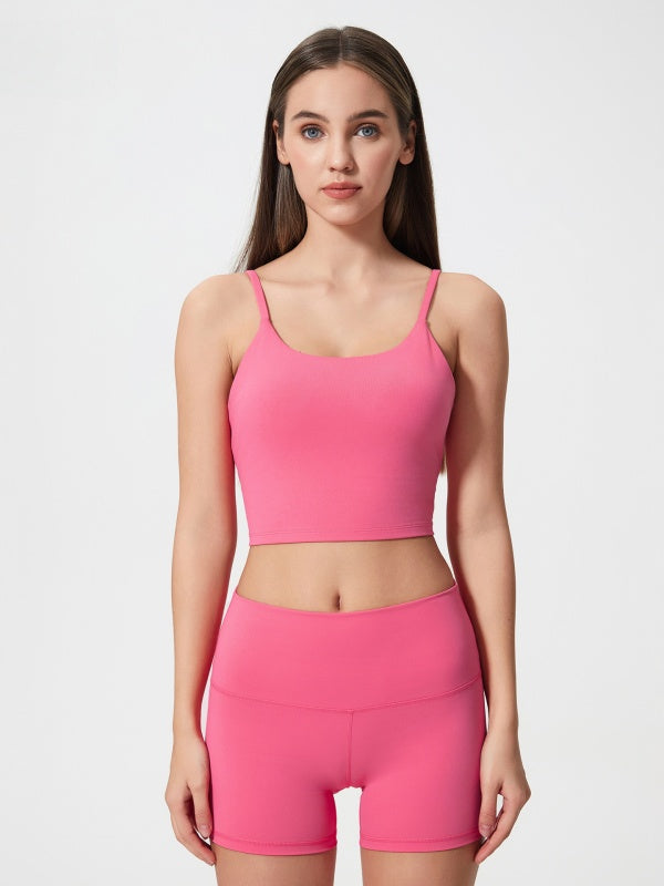 Flexvibe wireless sports bra in Core Color, seamless main product image for yoga, gym, commute, and daily activewear