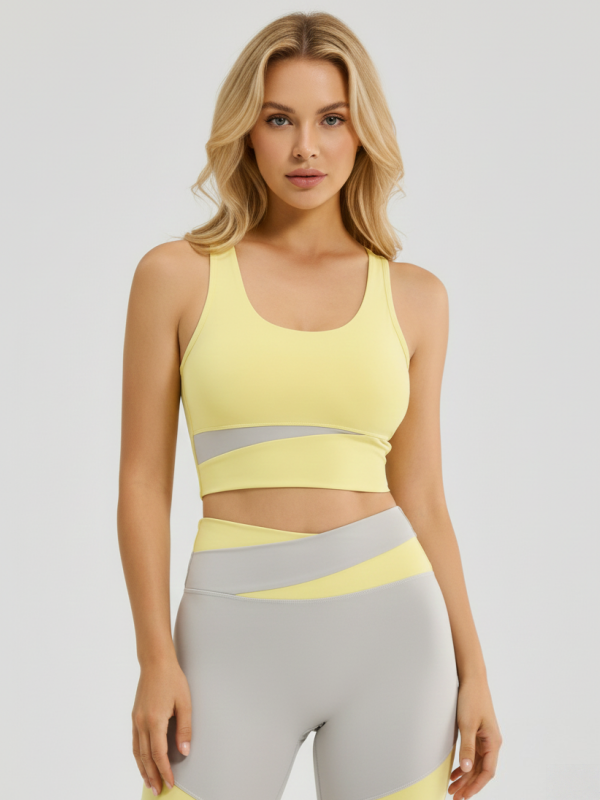 Flexvibe wireless sports bra in Core Color, seamless main product image for yoga, gym, commute, and daily activewear
