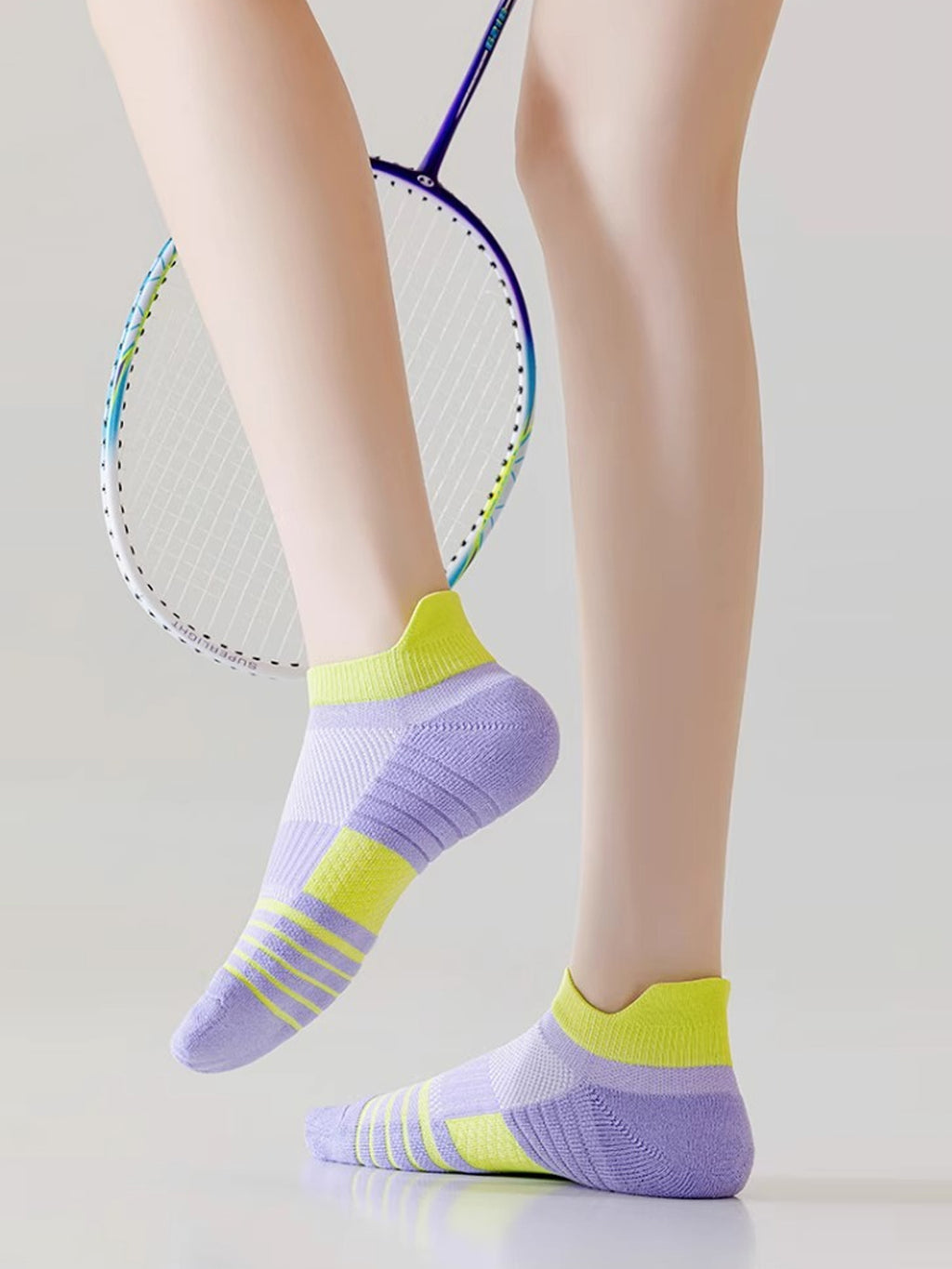 Flexvibe Women Terry Athletic Socks Anti Odor Short Socks for Running Marathon Tennis