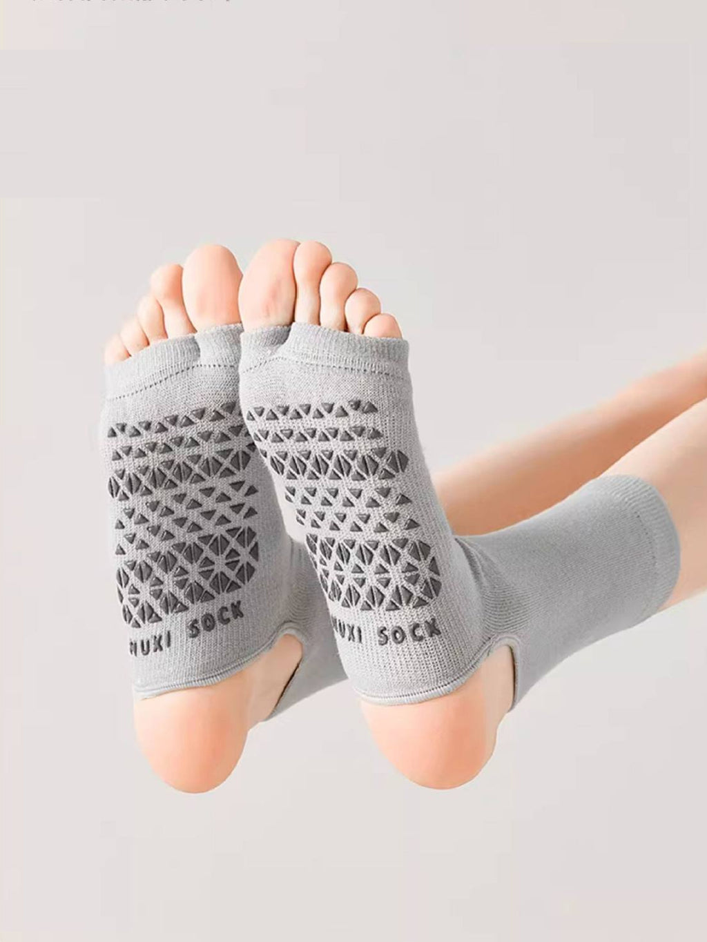 Open-Toe Pilates Grip Socks for Women - Flexvibe product image 9